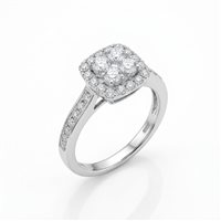 Anello Breda Gioielli Donna in Oro bianco Diamante ENQC7476-NG